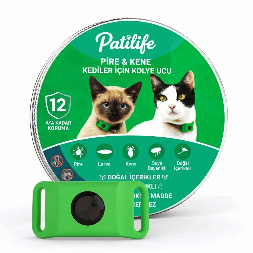Patilife™ – Kedi ve Köpekler İçin Doğal Pire & Kene Tasması